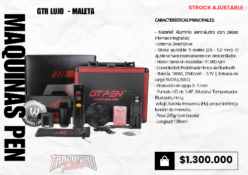 MAQUINA AVA GTR LUJO