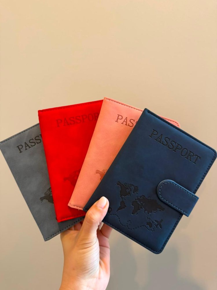 Porta pasaporte con iman