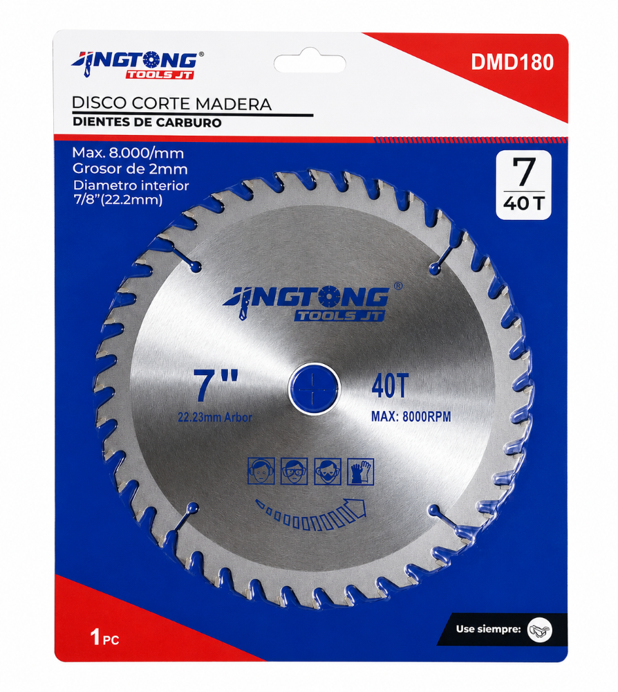 DISCO CORTE MADERA 7"X 40D  JINGTONG
