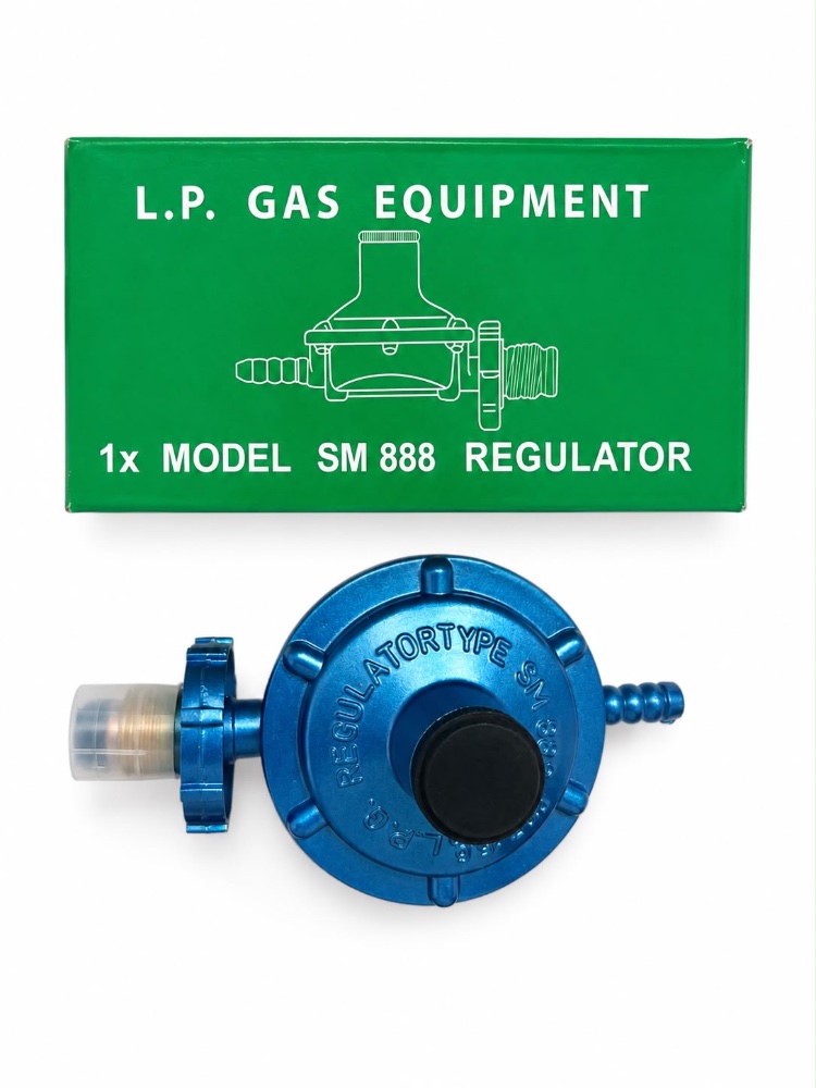 REGULADOR DE GAS AZUL CAJA VERDE