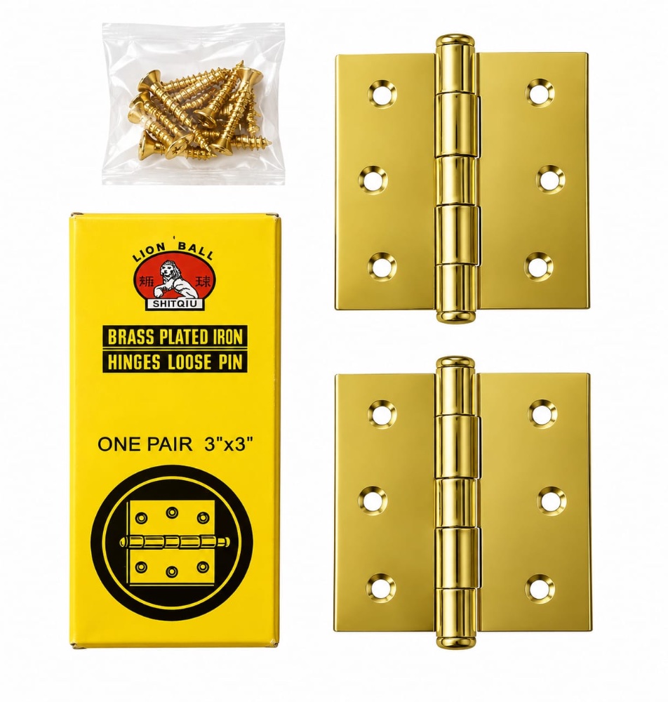 BISAGRA 3X3 DORADA PAR
