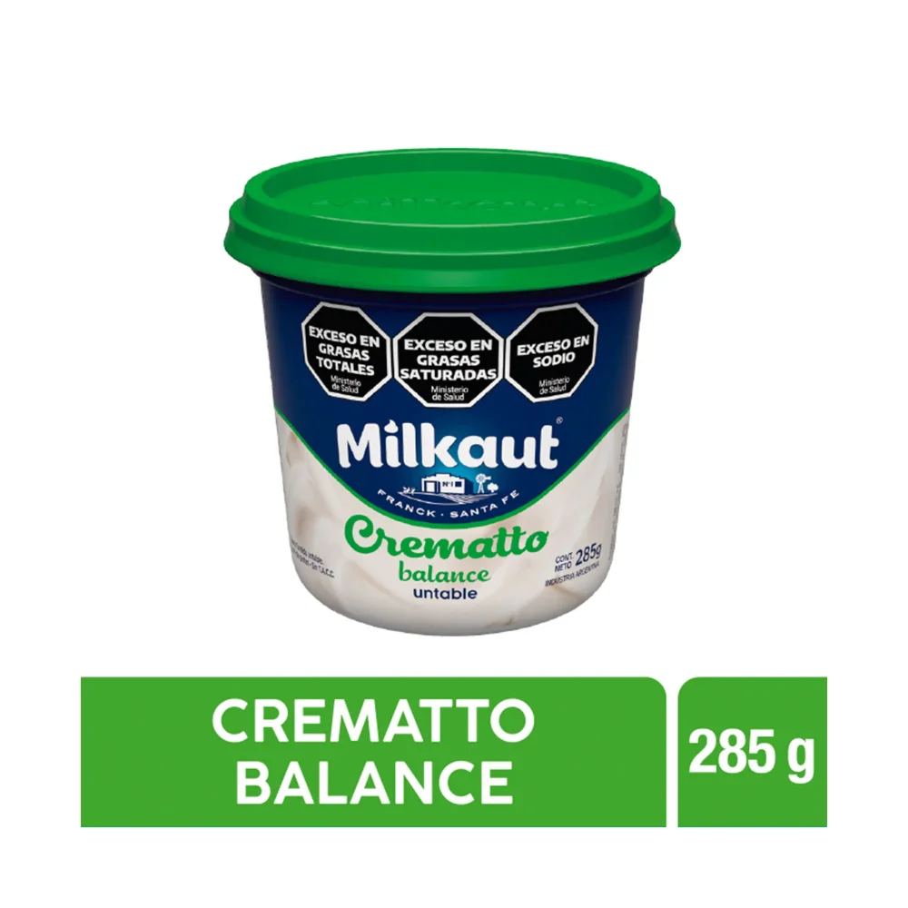 QUESO CREMA MILKAUT 285g CREMATTO untable