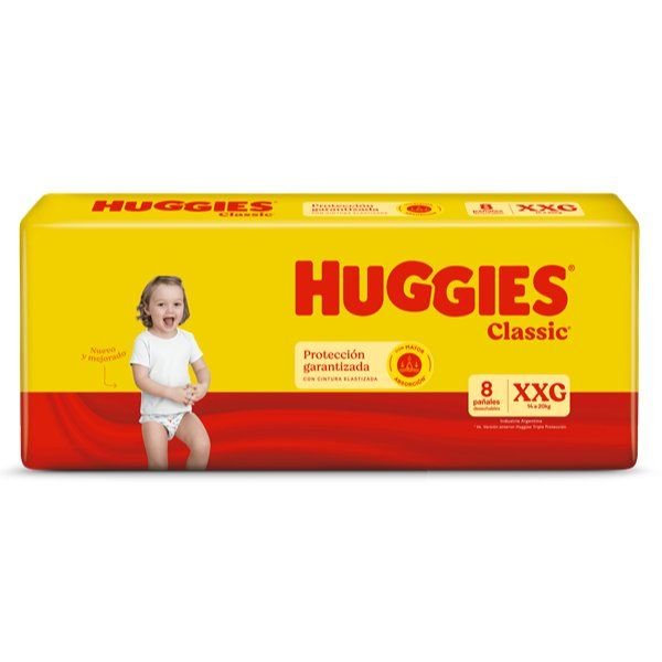 PAÑAL HUGGIES PACK X8 U (G,XXG)