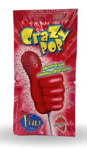 CHUPETIN CRAZY POP bolsita frutilla