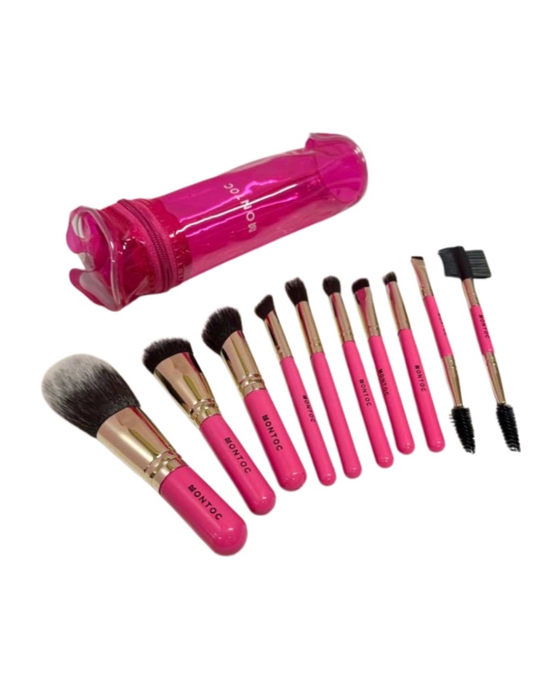 KIT DE BROCHAS VIAJERO FUCSIA MONTOC