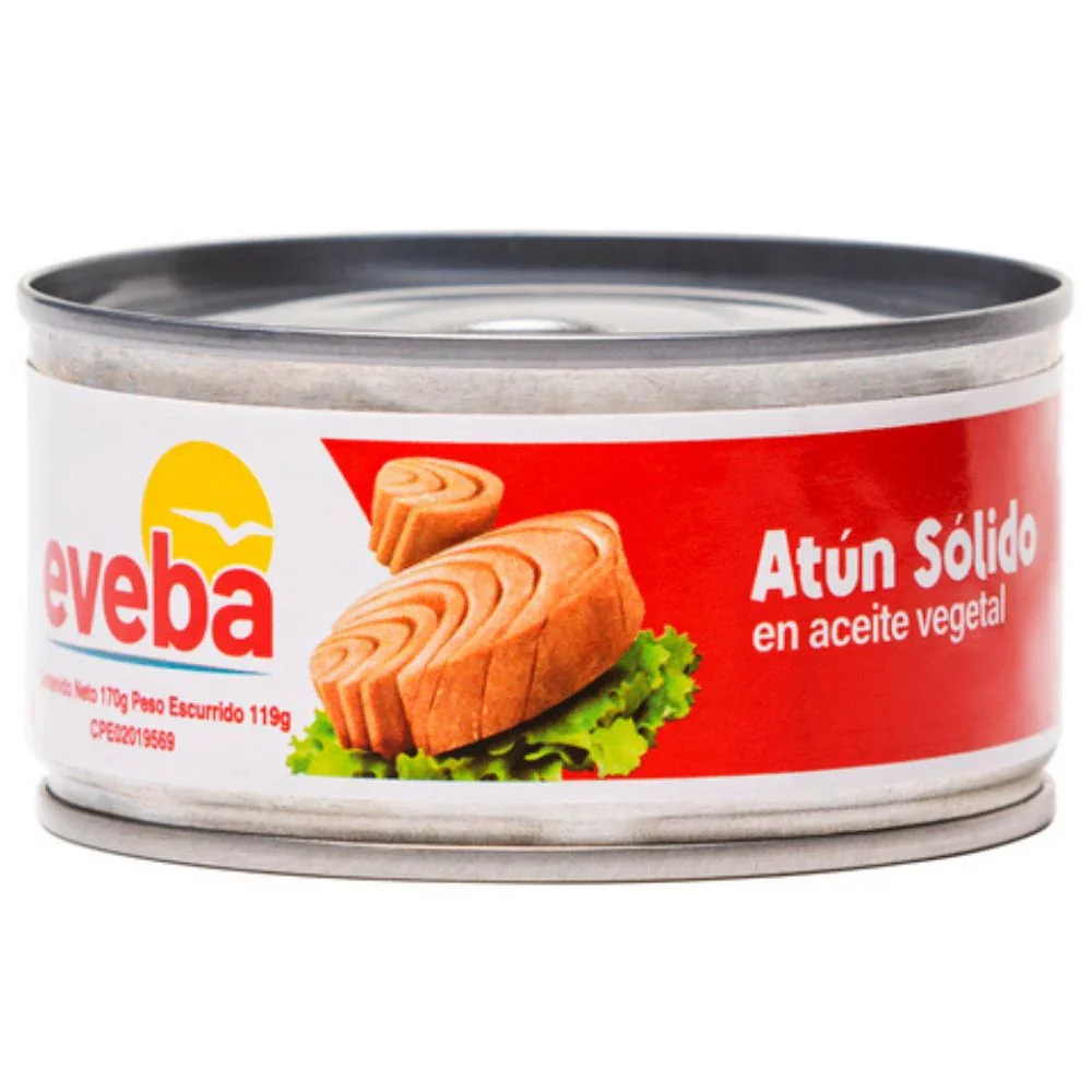 Atún eveba aceite vegetal 170gr