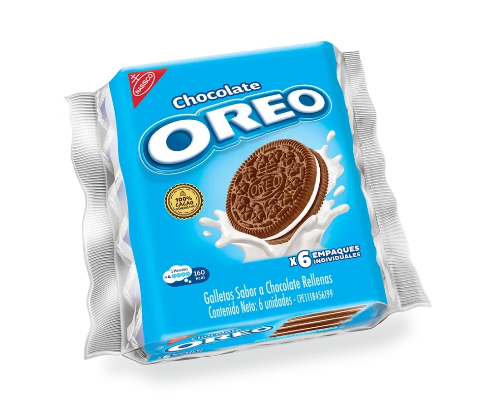 Galleta oreo chocolate empaque 192gr 6 und os