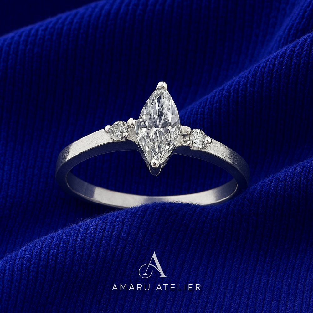 Anillo De Plata Piedra Pequeña 1