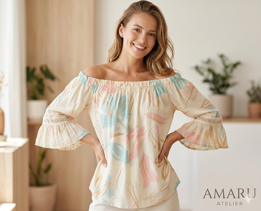 M Papos Blusa Colores Beige y otros