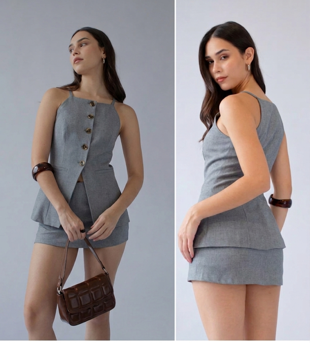 M Conjunto 2 piezas Anika Loveboo Gris claro M