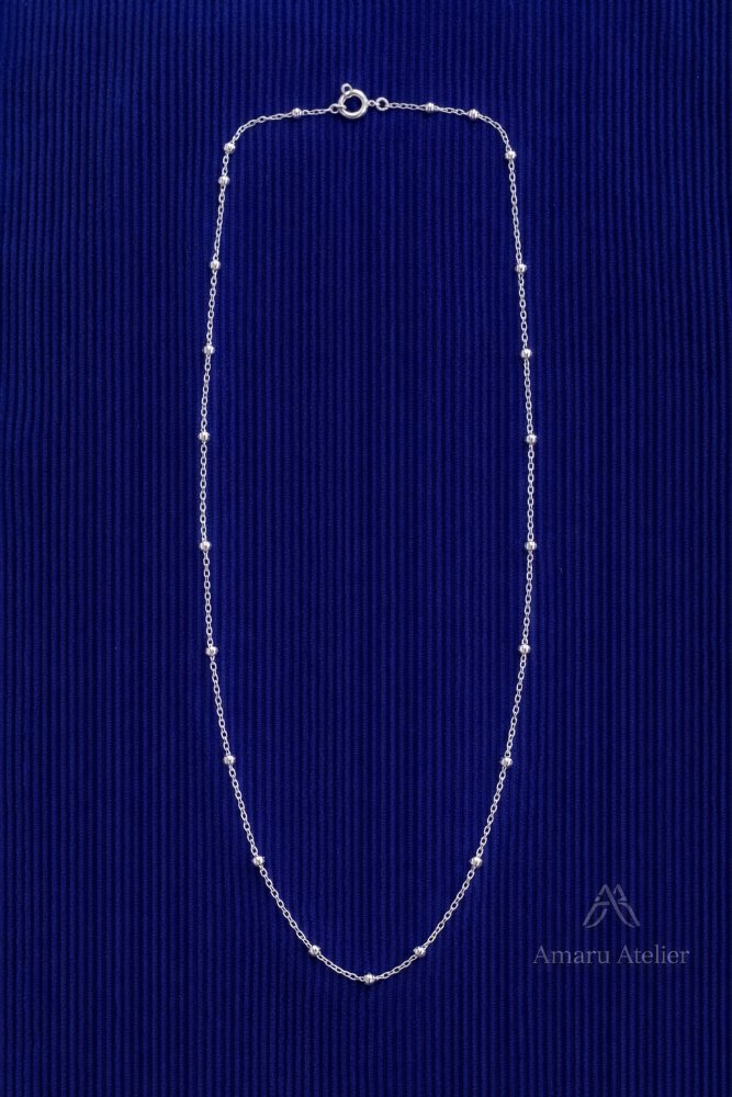 Cordoncito De Plata Con Perla De Plata