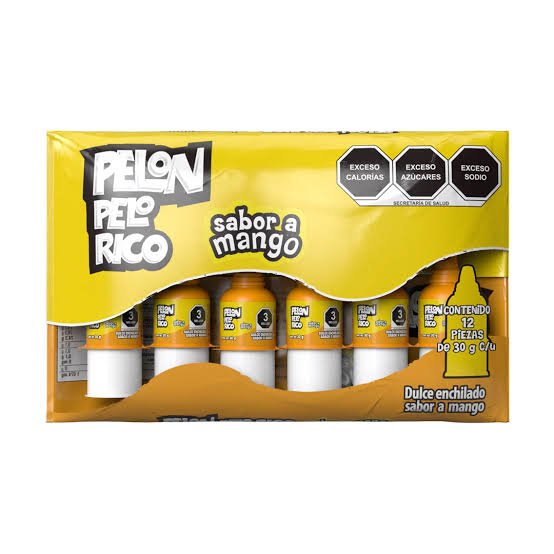Pelon Pelo Rico Mango 12 Und