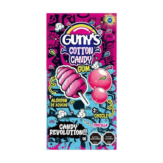 Algodon de Azucar - Chicle 12 Und