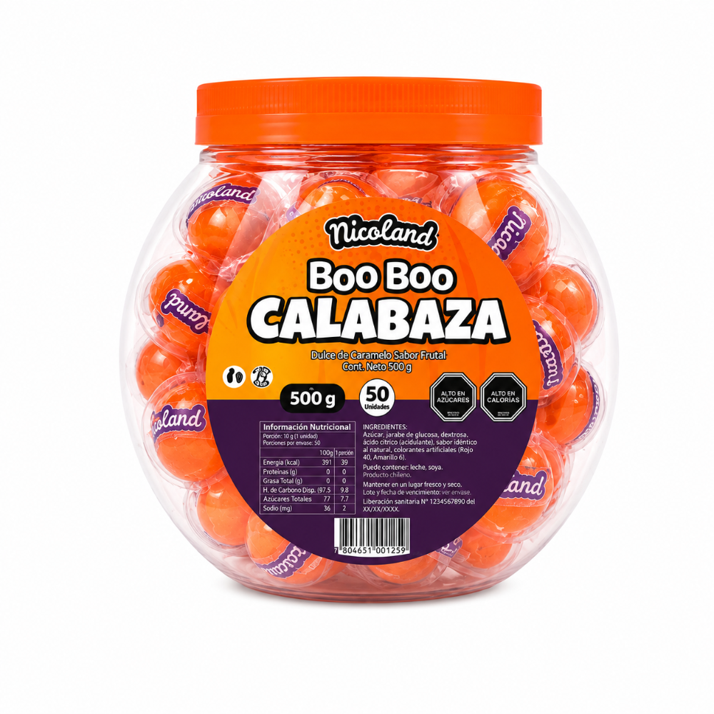 Boo Boo Calabaza 50 Und