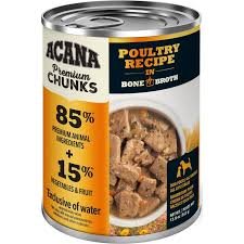Acana Premium Chunks, Poultry Recipe in Bone Broth