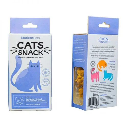 Cats Snack Rellena Salmon y Pollo con Hierba Gatera 80 g