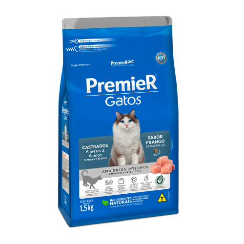 Alimento PremieR Gato Castrado Sabor Pollo 1.5 kg