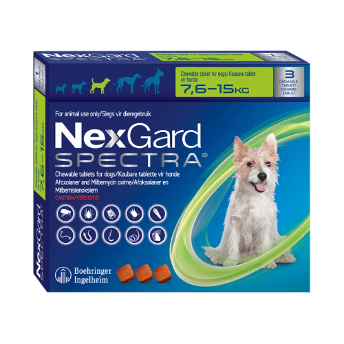 Nexgard Spectra 7.6 - 15 Kg 3 Comprimidos