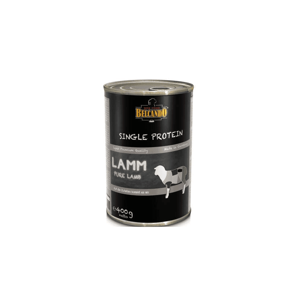 Belcando Alimento Natural Húmedo para Adulto Protein Sabor Cordero Lata Perro, 400 g
