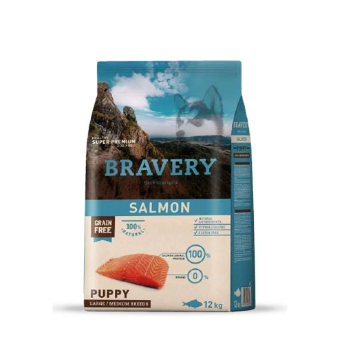 Bravery Salmon Puppy Large/Medium Breeds 4 Kg