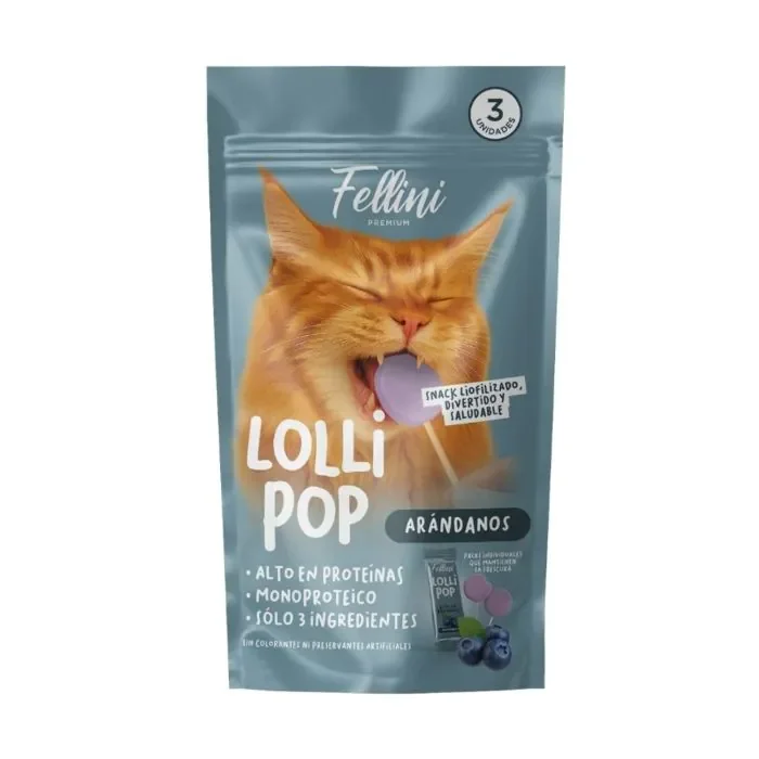 Fellini Snack Lollipop Arandanos 3 Unidades