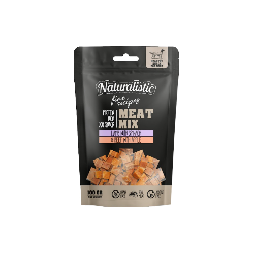 Naturalistic Meat Mix Lamb And Spinach & Beef With Apple 100 Gr