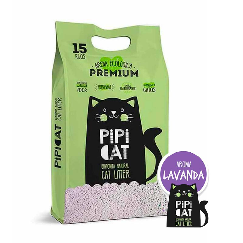Arena Ecológica Pipi Cat Lavanda 15 kg