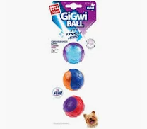 Pelotas De Perro Gigwi Squeaker Tamaño S 3 Unidades