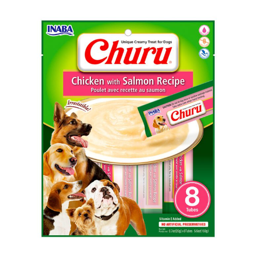 Churu Dog Pollo Y Salmón 8 Unidades
