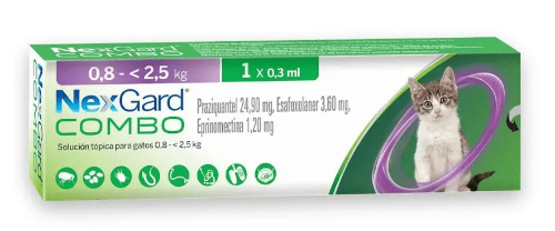 Nexgard Combo Para Gatos Hasta 2.5 kg