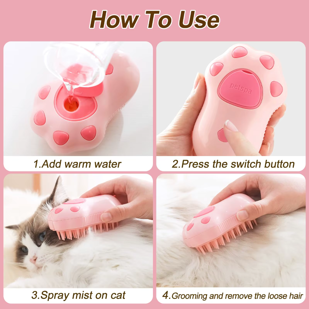 Pet Brush Spray Massage Brush