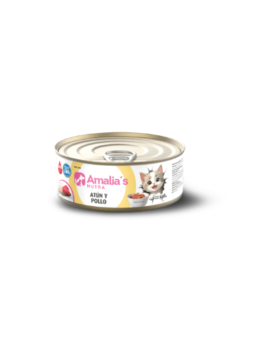 Lata Amalia'S Nutra Gatos Atun Y Pollo 156 g