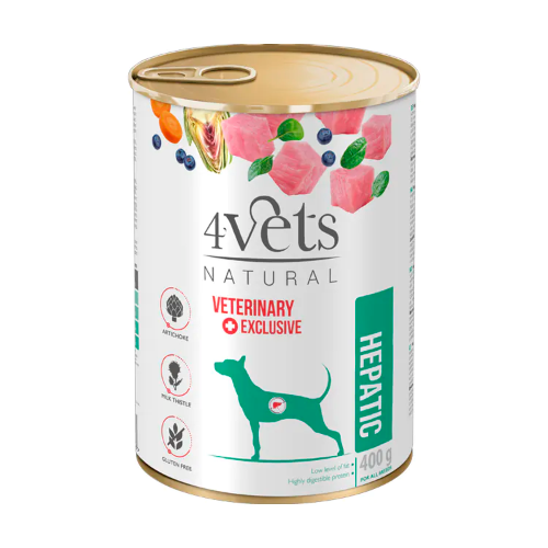 Alimento Humedo 4Vets Hepatic 400 g