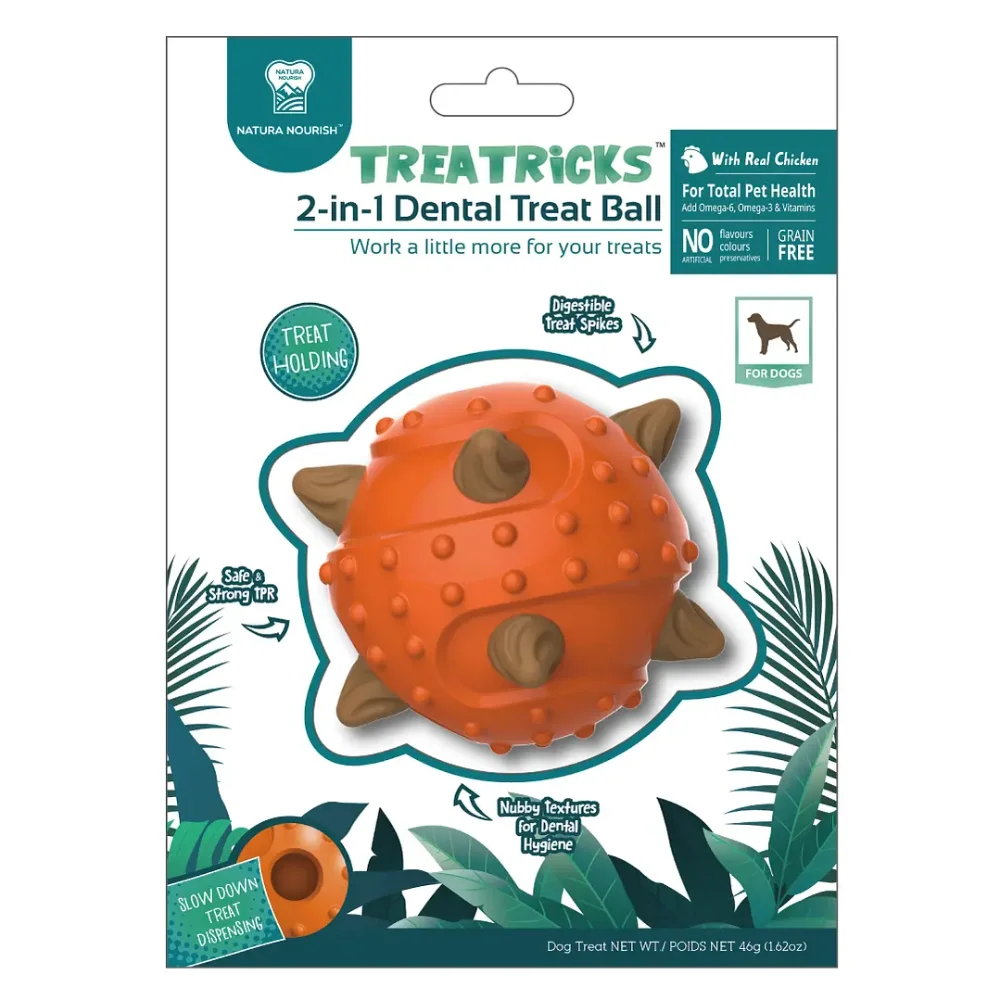 Juguete Dental Treat Ball 2 en 1