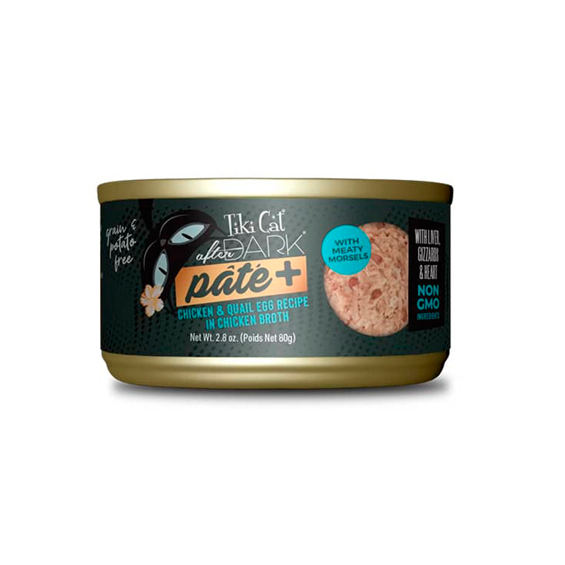 Tiki Cat After Dark Pate + Chicken Wet Food 80 Gr
