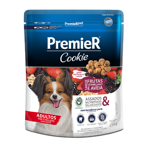 Galletas Perro Adulto Premier Sabor Frutos Rojos Y Avena 250 g