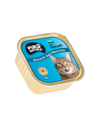 Pura Natura Alimento Húmedo Para Gatos Adultos Sabor Pescado 300 g