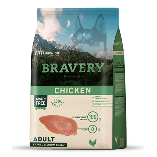 Bravery Chicken Adult Large/Medium Breeds 12 Kg