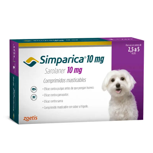 Simparica 2,5 - 5 kg 3 Comprimido