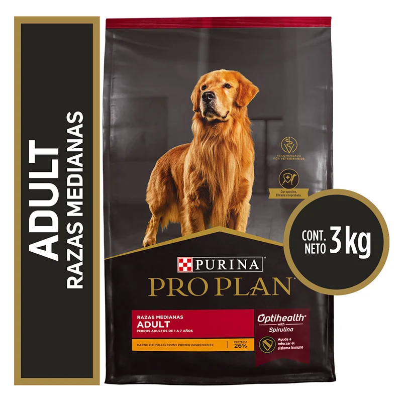 Pro Plan Perro Adulto Razas Medianas 3kg