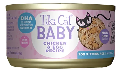 Tiki Cat Baby Whole Foods Chicken Y Egg Wet Food – 70 GR