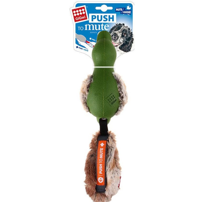 Gigwi Pato Push To Mute Verde con cola Felpa