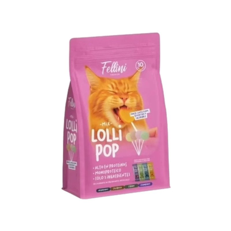 Fellini Snack Lollipop Mix 10 Unidades