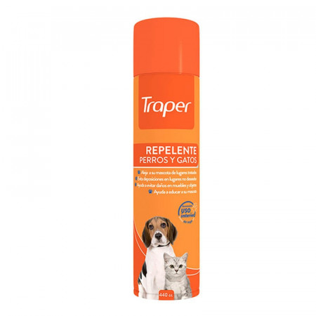 Traper Repelente Perros Y Gatos Lata 440cc