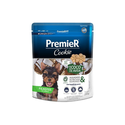 Galletas Cachorro Premier Sabor Coco Y Avena 250 g