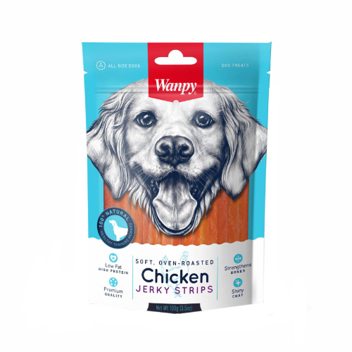 Wanpy Chicken Jerky Strips 100g
