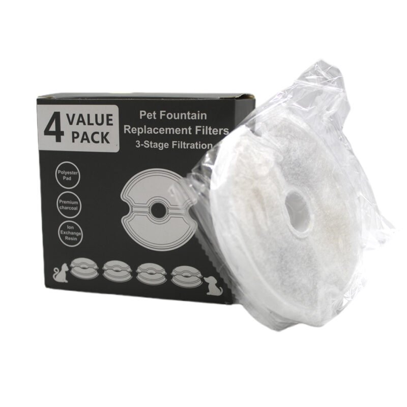 Filtros Redondos Para Fuentes de Agua Pack 4 Unidades