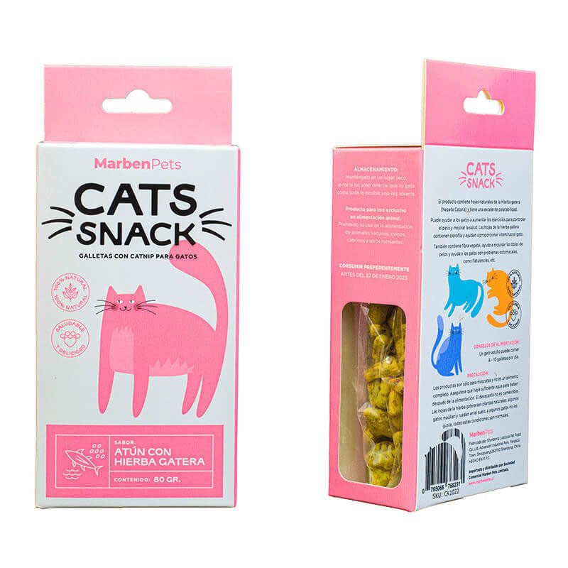 Cats Snack Rellena Atun con Hierva Gatera 80 g