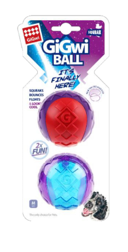 Gigwi Squeak Ball Medium 2 Unidades