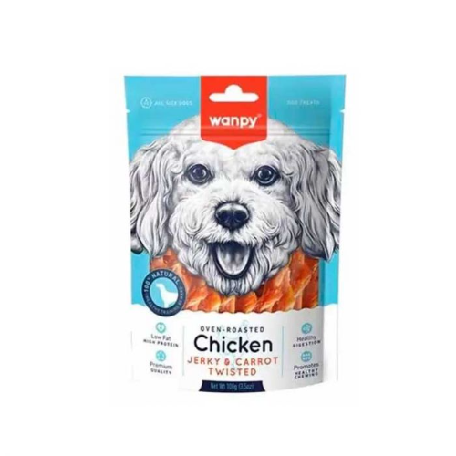 Wanpy Chicken Jerky & Carrots Sticks 100 g